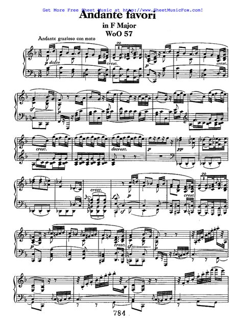 Andante In F Major, WoO 57 (Andante Favori)